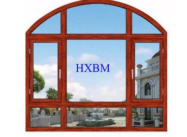 Diseño moderno Windows revestido de aluminio, mirada de madera Windows de aluminio para la residencia