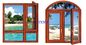 Madera sólida Windows del diseño multi y puertas eficaces en calor/insonoras