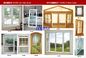 Color de madera Upvc Windows del grano y puertas ignífugas para los diseñadores constructivos